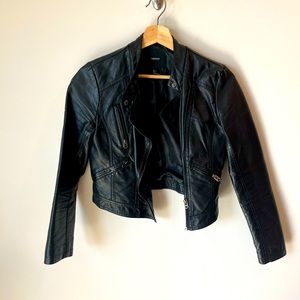 Forever 21, Vegan Leather Jacket, size small. Worn a handful of times!